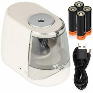 Electric Pencil Sharpener Heavy Duty USB / Battery-Powered Batteries Included...