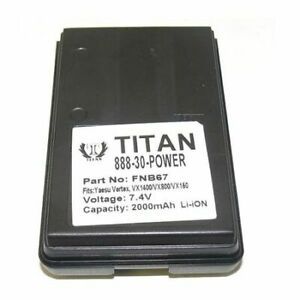 BANSHEE QVB-67L Battery,Lithium-Ion,Fits Vertex