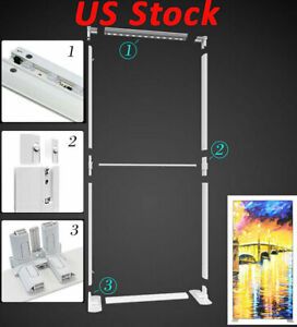 US! 3X8FT Frameless PVC Plastic Material SEG Light Box STAND, Stable Reliable