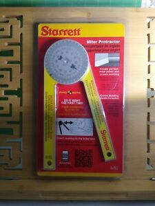 Starrett Miter Saw Protractor Measuring Scale Angle Finder Tool 505P-7- New