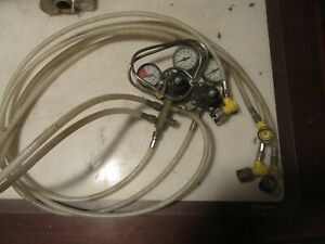A86 ASHCROFT CO2 REGULATOR W HOSES USED FREE SHIPPING