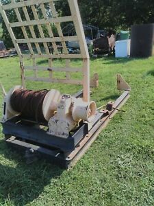 Logging winch silent hoist and crane mechanical winch system