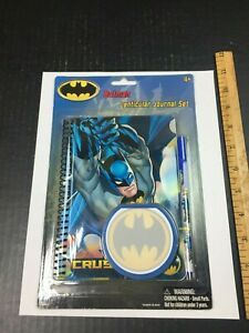 DC Comics Batman Bat Logo Caped Crusader Lenticular Notebook + Memo Pad + Pen