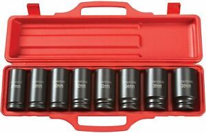 TEKTON 3/4 Inch Drive Deep 6-Point Impact Socket Set, 8-Piece (27-38 mm) |...