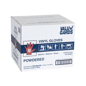 VALUGARDS 304340172 HGI Valugards Powdered Medium Vinyl Glove Foodservice,