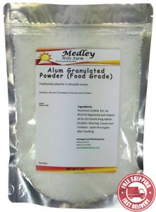 Medley  Hills  Farm  Alum  Granulated  Powder  ( Food  Grade )  1  Lb