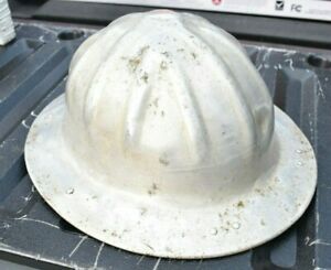 Vintage Coal Mining Helmet BF McDonald Co. Full Brim Aluminum Roughneck Hard Hat