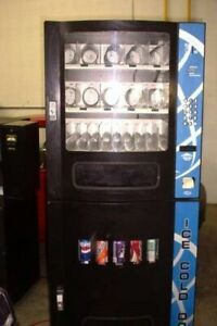 Combo Vending Machines and 3 Table Top Machines and 1 Vintage Coca Cola Machine 