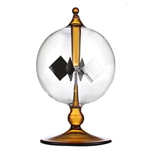 DORAMI Orange Solar Power Radiometer Crookes Solar Energy Spinning Vanes Gift