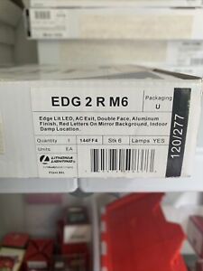 Lithonia Lighting Edg 2 R M6 Acuity Lithonia Aluminum Led Exit Sign