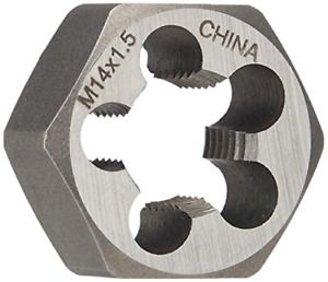 Drill America - DWTMHX14X1.5 m14 X 1.5 Carbon Steel Hex Rethreading Die, DWT