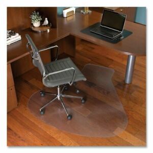 Es Robbins EverLife Workstation Chair Mat for Hard Floors, With Lip, 66 x 60,