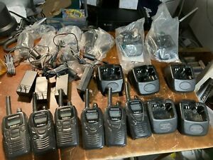 6 LOT Kenwood ProTalk  Walkie Talkie Radio w/ Charging Docks Radios