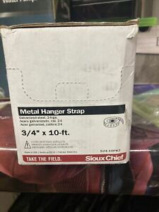 Box Of 10Galvanized Metal Hanger Strap 3/4&#034; x 10 Ft 24 Gauge Steel NEW 524-10PK2