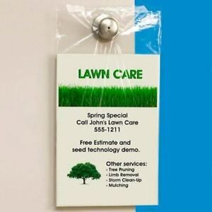 1000 Uline 10 x 15&#034; 1.5 Mil Clear Doorknob Bags flyer and catalog slips s-19798