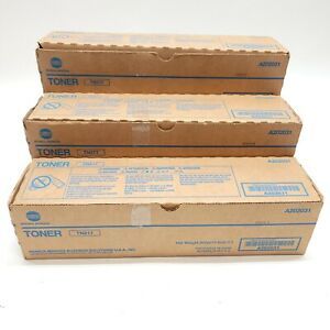 Genuine TN217 A202031 Lot of 3 TN-217 Konica Minolta Toner For 223 283 OPEN BOX