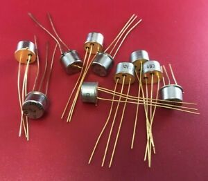 RCA/IDI 2N4036 Transistor GP BJT PNP 65V 1A 3-Pin TO-5 OLD GOLD