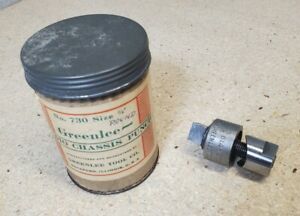 Greenlee No. 730  3/4&#034; punch - knockout - vintage - collectable can - USA