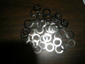 3/8&#034; flat  washers,nickel plated steel, .022&#034; thick, 100 pieces