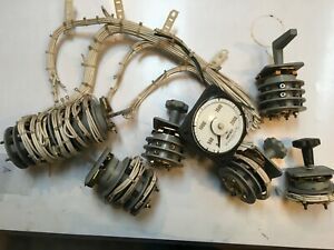 LOT 6 ELECTRO SWITCH items + GE amp meter 7 pieces