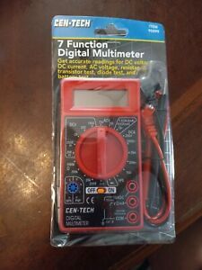 Cen-Tech 7 Function Digital MultiMeter Voltmeter Voltage Tester Auto Electrical