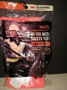 3M Scotchlite Walls HI-VIS Mesh Safety Vest Ansi Class-2 Medium