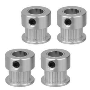 GT2 Timing Belt Pulley 20 Tooth 8mm Bore for 6mm Width Timing Belt, Pack of 4