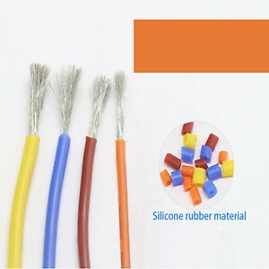 5Meters Strand Silicone UL Various Colour Super Soft RC Cable 0.08mm 2AWG-30AWG