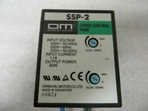 Oriental Motor SSP-2 Speed Control With Plug in Base Used Excellent