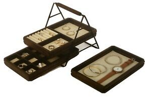 Umbra 1004037-048 Terrace Jewelry Tray – Three-Tier With Walnut Brand New