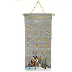Disney Bambi Xmas Fabric Advent Calendar FREE Global Shipping