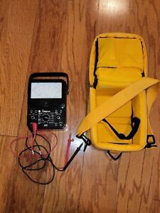 Simpson 260 Series 6V-Ohm-Milliammeter VOM Multi-Meter w/CASE Tested-Works!