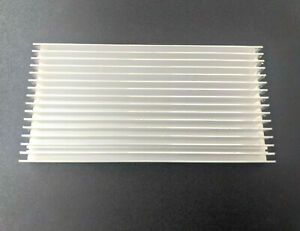 2pcs Silver Tone Aluminium Heat Diffuser Heat Sink Cooling Fin 200x100x18mm