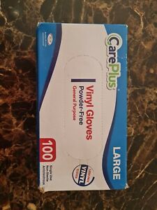 Disposable Vinyl Gloves Non Latex Powder Free 100 Count Clear