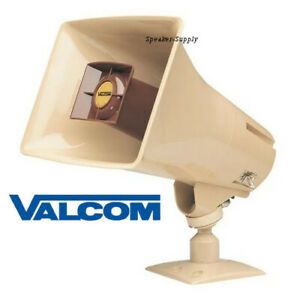 Valcom Paging Horn Beige 5 Watts One Way Indoor Outdoor V-1030C