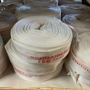 10 Bar Fire Hose -145 PSI- 2 inch by 100 Ft Heavy Duty Fire Hose - Schraiberpump