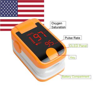 Finger Tip Pulse Oximeter Heart Rate Meter Blood Oxygen SpO2 PR Monitor Warranty