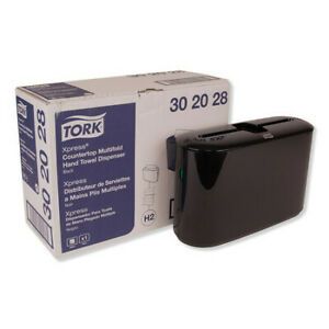 TORK 302028 Xpress Countertop Towel Dispenser, 12.68 x 4.56 x 7.92, Black