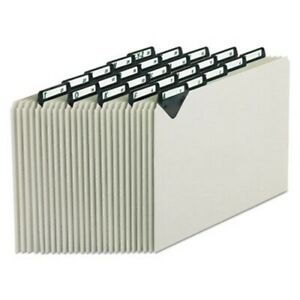 Pendaflex Steel Top Tab Recycled Guides, Alpha, Pressboard, 25/Set (PFXMTN925)