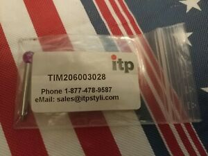 ITP 6mm x 28 mm Ruby M2 CMM Stylus