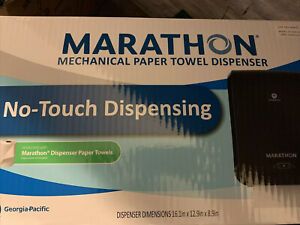 Marathon Mechanical Paper Towel Dispenser Black 16&#034;W x 8.9&#034;D x 12.9&#034;H NEW!