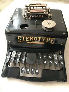 Antique Original 1911 STENOTYPE Machine Art Deco KY-USA