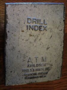 DRILL INDEX 45  DRILL BITS ATM AVILDSEN TOOLS &amp; MACH INC. NEW YORK-CHICAGO
