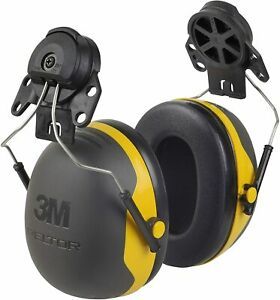 PELTOR Ear Muffs, Noise Protection, Hard Hat Attachment, NRR 24 dB, Construction