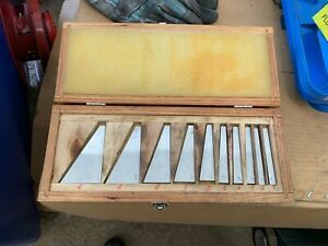 1 to 30° Angle, 3 Inch Long, Steel, Angle Block Set  - MSC 06423008 w/Wood Case
