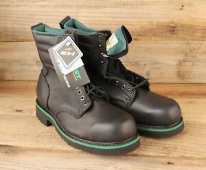 HYTEST Footrests 8in Plain Toe EH Steel Toe Work Boots New in Box Mens 10E 43