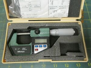 MACHINIST TOOLS * DIGITAL MICROMETER * 0-1 * MITUTOYO * 293-768-10
