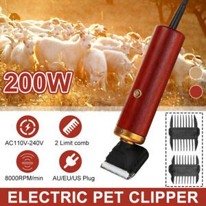 110/220V Electric Sheep Goat Shears Animal Pet Grooming Clipper Wool Scissor