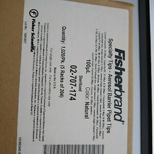 Fisherbrand Pipet Tips 100uL Sterile 02-707-174, 02707174. (4 cases!!!)