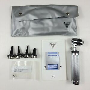 Riester R-3185 Otoscope w/ Case Reusable Specula &amp; Extra Bulb Pre-owned Works